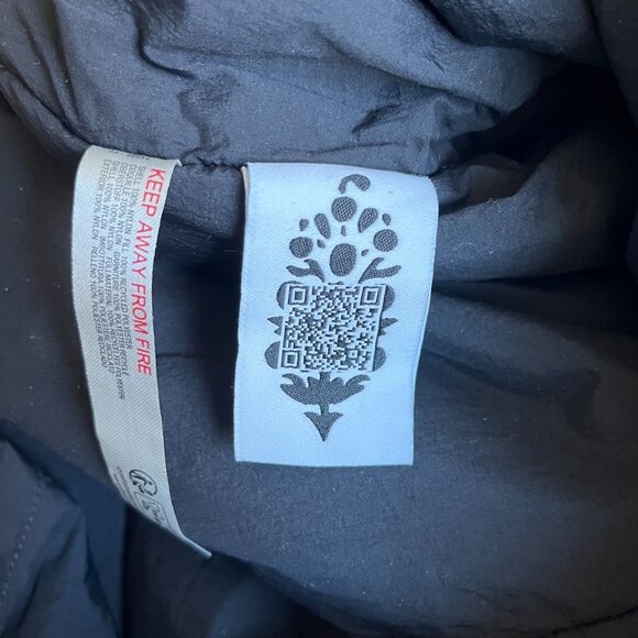 Free People Movement Faye Puffer Pullover Jacket Black Oversized Size XS - Picture 5 of 9